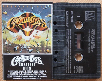 COMMODORES - GREATEST HITS (MOTOWN ZK72030) 1980s EUROPE CASSETTE REISSUE - Image 1 of 3