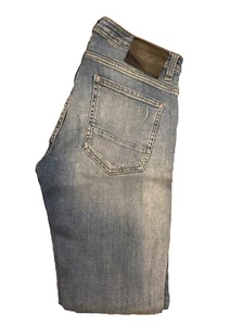 Pantalones de mezclilla 883 Police Moriarty ajustados azules desgastados elásticos W30 L32 5544 - Imagen 1 de 14
