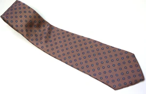 Silk Necktie Kuppenheimer Clothiers Red Blue Brown Geometric - Picture 1 of 6