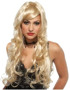 Synthetic Role play Cosplay crossdresser Reenactment Costume Blond Wig - Picture 1 of 1