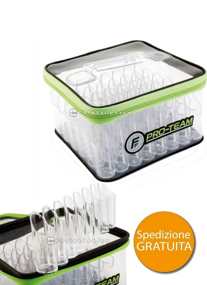 BORSA PORTA EGI 48 POSTI FISHING FERRARI TRASPARENTE PESCA ARTIFICIALI SPINNING - Immagine 1 di 1
