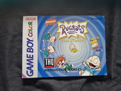 RUGRATS TIME TRAVELLERS Nintendo Game Boy Color Game MANUAL ONLY - Image 1 of 2