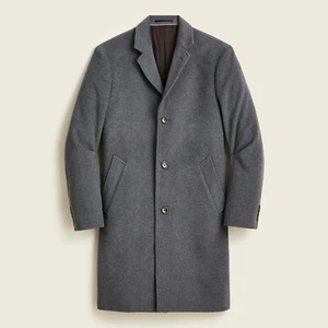J. Crew Men's Ludlow Topcoat Jacket Wool Cashmere Gray Sz 38S (orig $450) NWT - Picture 1 of 6
