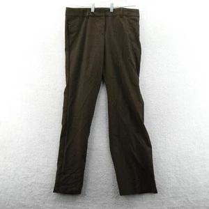 Express Editor 8 Womens 34x34 Brown Straight Leg Dress Pants Slacks Trousers - Picture 1 of 11