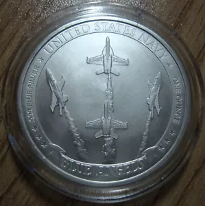 United States Navy Blue Angels - 1 oz .999 Feinsilbermedaille - mit Airtite Kapsel - Bild 1 von 2