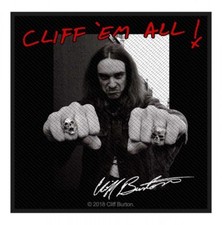 METALLICA - Patch Aufnäher - Cliff Burton Cliff´em all 10x10cm