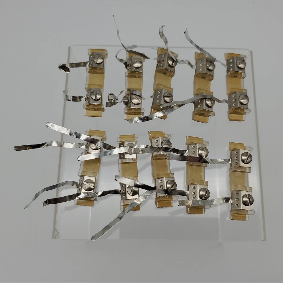 Ademco 175/L Double Foil Take Off Blocks Self Adhesive 1-3/4" x 1/8" Pack of 10 - Image 1 of 4