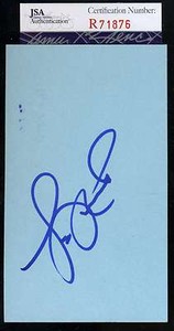 Lou Rawls Jsa Coa Hand Signed 3x5 Index Card Authenticated Autograph