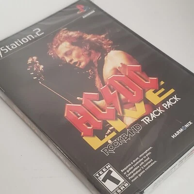 AC/DC Live Rockband Track Pack PlayStation 2 2008 Factory New Sealed Shelf Wear - Image 1 of 3