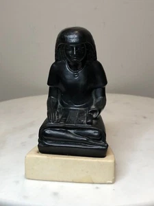 Vintage Louvre Alva Museum Replica 1955 - Egyptian Scribe Statuette - Picture 1 of 8