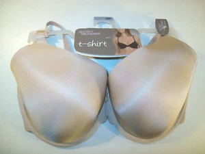 New Women's Secret Treasures T-Shirt Bra Sz 40DDD Fawn, Beige - Picture 1 of 2