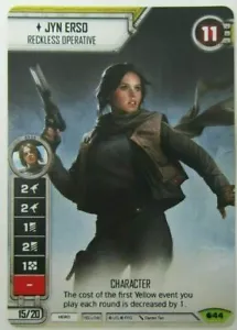 Star Wars Destiny Promo Jyn Erso Reckless Operative NEW Fantasy Flight - Picture 1 of 1