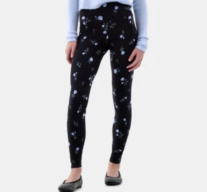 Mujer Azul Floral Sin Límites Tiro Alto Tobillo Leggings Talla XS (0-2) - Imagen 1 de 3