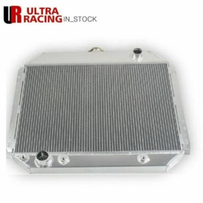 4 Row Aluminum Radiator for Ford F100 F150 F250 F350 Bronco Truck 1966-1979 V8 Foto 1 de 4