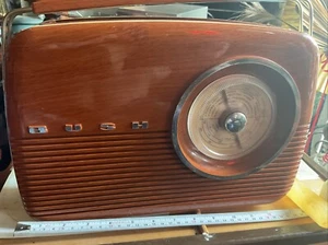 Busch "Antik Radio" TR28 UKW MW LW Radio in Holzoptik, braucht Griffende + Leitung - Bild 1 von 15