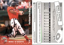 Mike O'Keefe Signed 2004 Grandstand Portland Sea Dogs  Card Auto AU