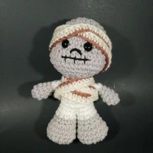 Halloween crocheted Mummy doll decoration. - Picture 1 of 3