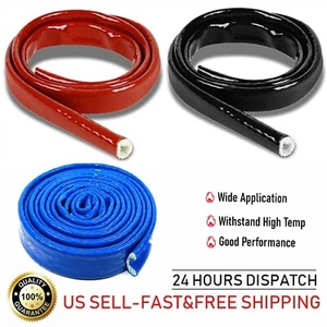 0.25''~ 1'' I.D Fire Wrap Thermo Heat Protection Heat Shielded Sleeve for Wires - Picture 1 of 21
