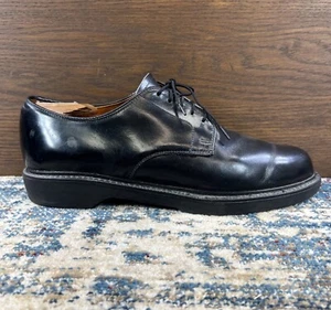 Vtg Bates Floataways Black Uniform Shoes Mens Sz 10.5B USA Made USPS Postal - Picture 1 of 15