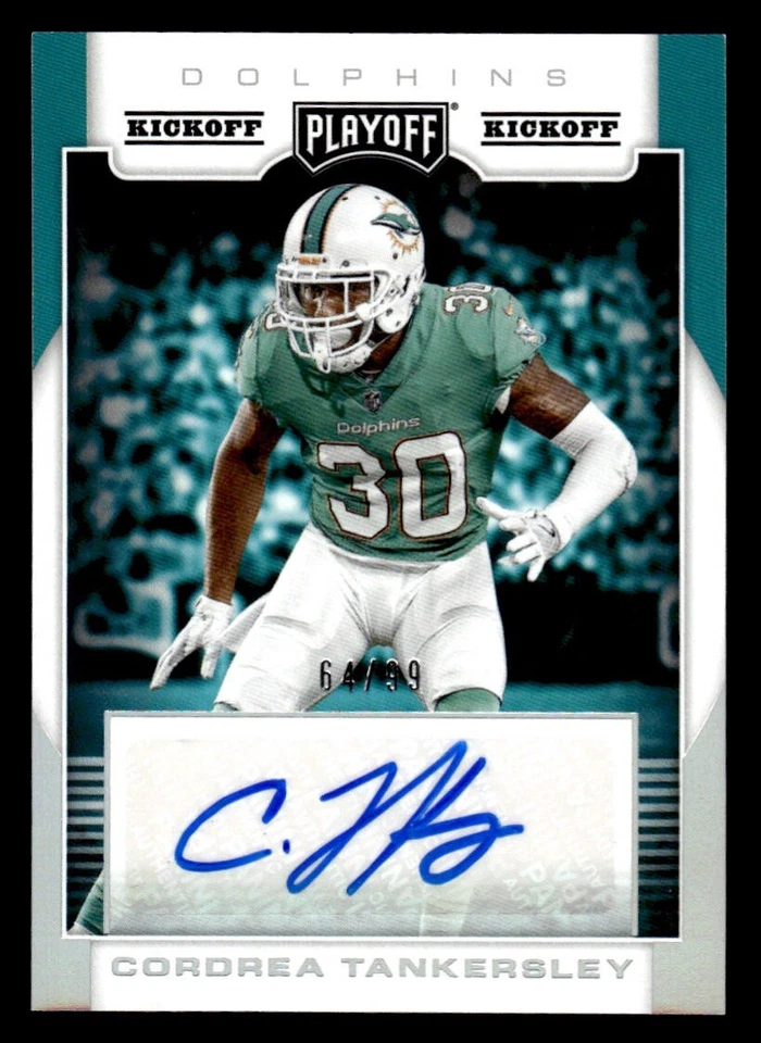 CORDREA TANKERSLEY /99 2017 Panini Playoff Kickoff Auto Rookie Autograph RS-CT - Image 1 of 2