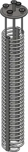 8" Tri Clamp Deckel, mit Verflüssigungsspule - 1/2" Durchmesser, Edelstahl 304 - Bild 1 von 2