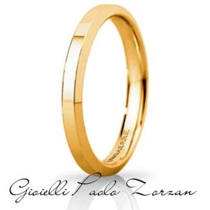 FEDE Matrimoniale ANELLO Nuziale UNOAERRE Hydra Slim Oro Giallo 18 kt - Imagen 1 de 2