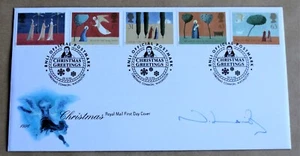 WEIHNACHTEN 1996 ROYAL MAIL FDC SIGNIERT VON SCHAUSPIELERIN NAOMI LEWIS - Bild 1 von 2