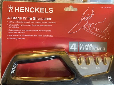 Henckels 4 Stage Knife Sharpener - Standard & Asian! New !! - Image 1 of 4