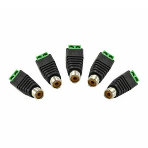 10 pcs Speaker Wire Cable To Audio Female RCA Connector Adapter Jack Plug d - Picture 1 of 5