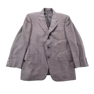 Corneliani Wool Blazer Mens 42R (EUR 52C) Super 110s Check Sport Coat Jacket - Picture 1 of 15