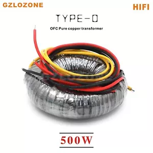 115V/230V HIFI 500W tipo O cobre libre de oxígeno 500VA OFC transformador de cobre puro - Imagen 1 de 5