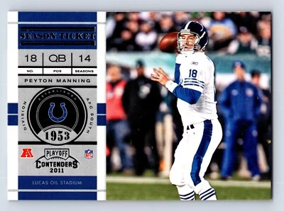 Peyton Manning 2011 Playoff Contenders #31 Indianapolis Colts - Image 1 of 2