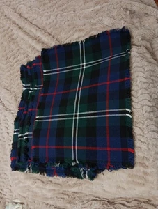 Set of 4 Fabric Dark Plaid Rectangle 12" X 16" Vintage Place Mats - Picture 1 of 4