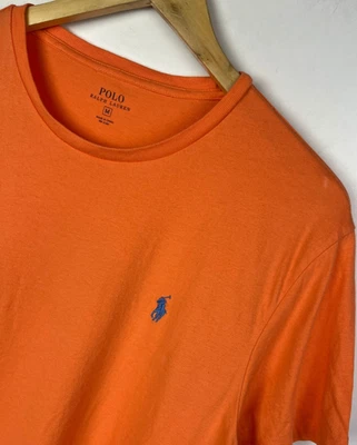 RALPH LAUREN T-SHIRT Size Medium Men's Regular Fit Orange - Excellent Condition - Image 1 of 4