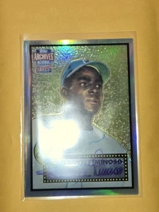 2001 Topps Archives Reserve Rookie Reprint Autographs 195 ARA 14 Minnie Minoso - Picture 1 of 2