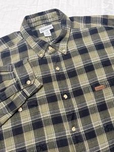 Camicia uomo Carhartt flanella pesante con bottoni manica lunga quadri 2XLT alta outdoor - Foto 1 di 5