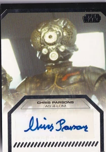 Star Wars Galactic Files Series  2 2013 Autograph Card Chris Parsons as 4-LOM - Picture 1 of 2