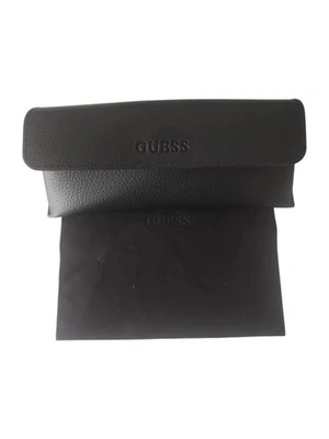GENUINE GUESS NEW BLACK  CASE FOR SUNGLASSES EYEWEAR W/CLEANING CLOTH - Image 1 of 4