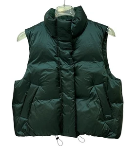 Levi's Pillow Bubble Puffer Vest Warm Water Repellent Green Size L NEW - Picture 1 of 15