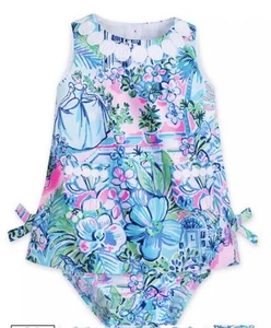 2025 Disney Parks Cinderella Dress LILLY PULITZER Baby 18-24 Castle Carriage - Picture 1 of 6