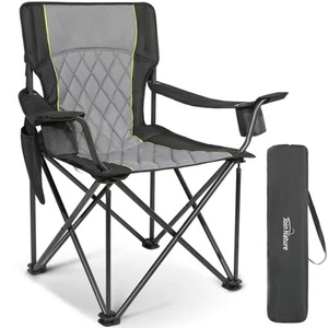 Folding Camping Chairs for Adults, Padded Folding Chairs for Outside Heavy Du... - Picture 1 of 7