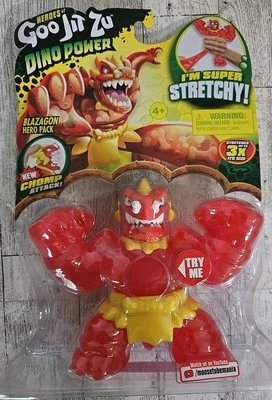 Heroes of Goo Jit Zu Blazagon Dragon Dino Power Hero Pack Super Stretchy Figure - Image 1 of 4