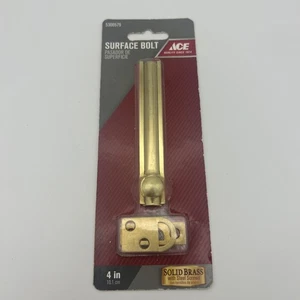 ACE Brass 4" Surface Bolt 5300579 NOS - Picture 1 of 2