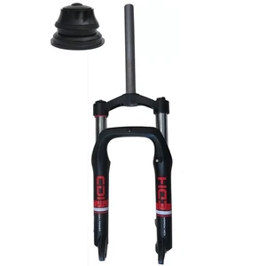 20*4" Fat tire Fork Single Shoulder Suspension Bike Fork&44-55mm Tapered Headset - Picture 1 of 12