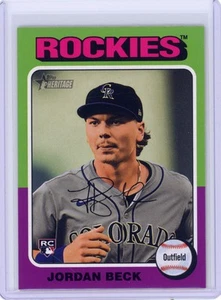 2024 Topps Heritage High Number Short Print SP #717 Jordan Beck, Colorado Rockie - Picture 1 of 2