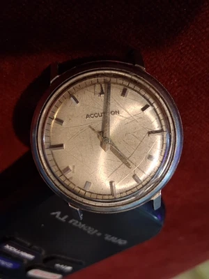 Bulova Sunburst Dail Accutron 214 M5 1965 de colección para hombre solo necesita banda Foto 1 de 4