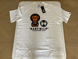 Authentic a bathing ape bape x adidas baby milo tee t shirt White L XL new - Picture 1 of 7