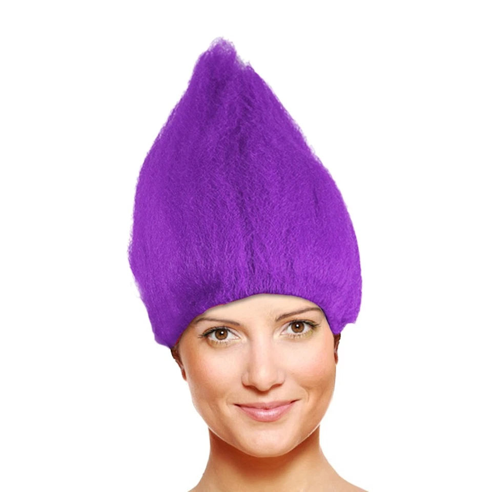 ¡NUEVO! PELUCA TROLL - 10 COLORES - PELUCA PELÍCULA GNOMO - TALLA ÚNICA - ADULTO/NIÑOS Foto 1 de 1