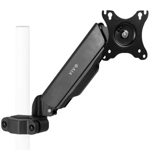 VIVO Steel Universal Pole Mount Pneumatic Monitor Arm, Fits 17" to 32" Screens - Picture 1 of 8