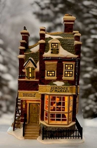 Dept 56 Dickens “Scrooge and Marley Counting House" A Christmas Carol #58483 - Picture 1 of 7